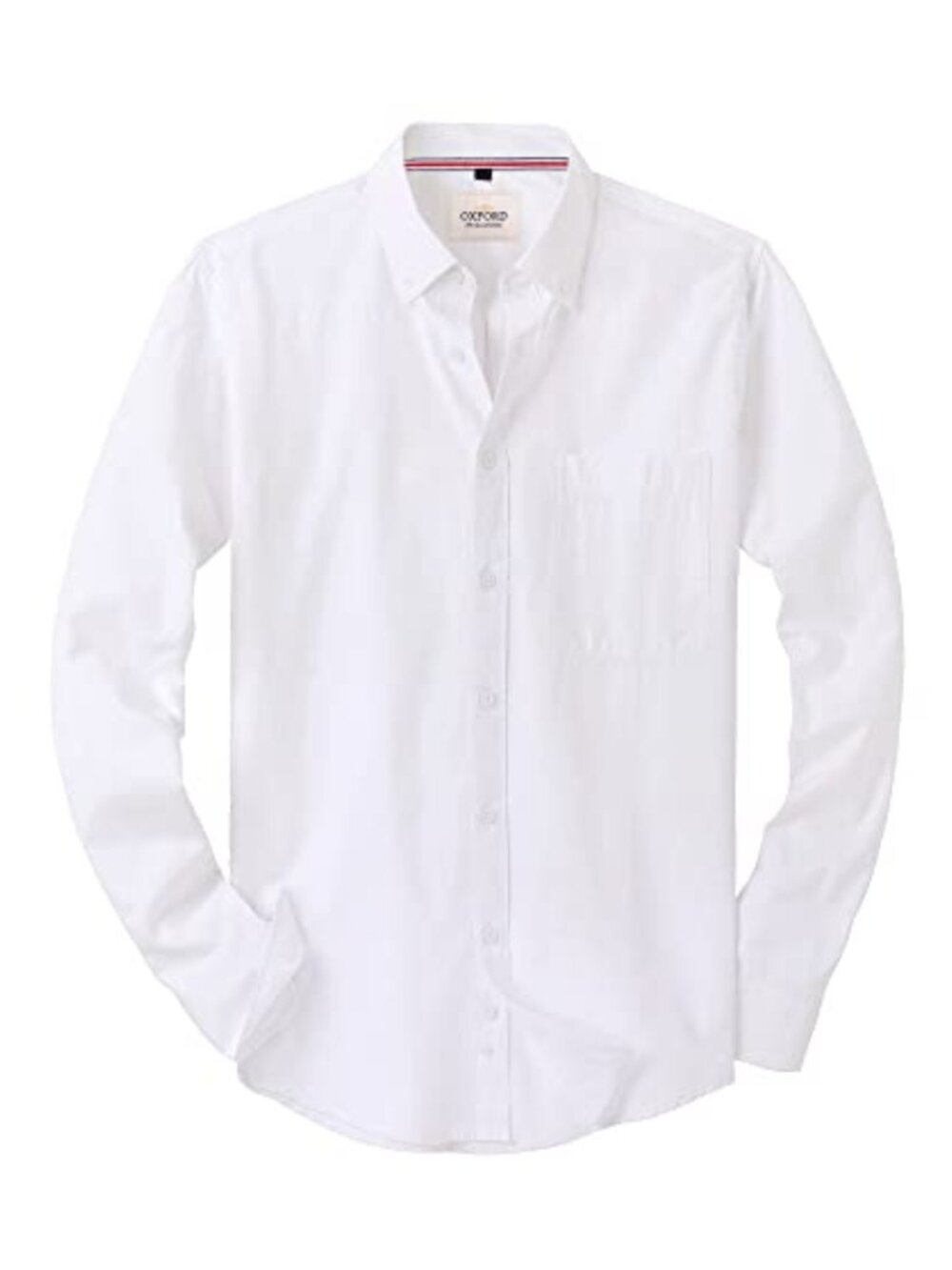 Button Down Collar Oxford Shirt Long Sleeve Cotton
